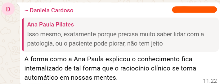 Cópia de Elogio - Raciocínio clínico internalizado com as aulas